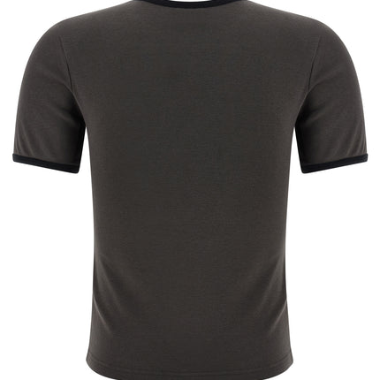 Courrèges Gray Cotton T-Shirt