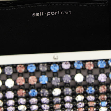 Self-Portrait Multicolor Polyester Clutch Bag