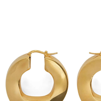 Jil Sander Gold Copper Earrings