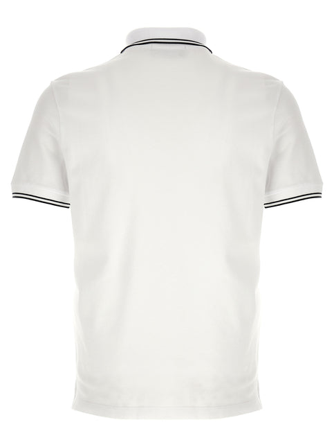 Stone Island White Cotton Polo Shirt Stone Island
