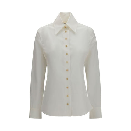 Khaite White Cotton Dress Shirt