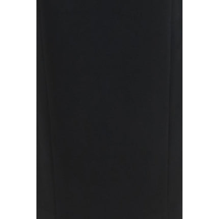 Khaite Black Acetate Long Skirt