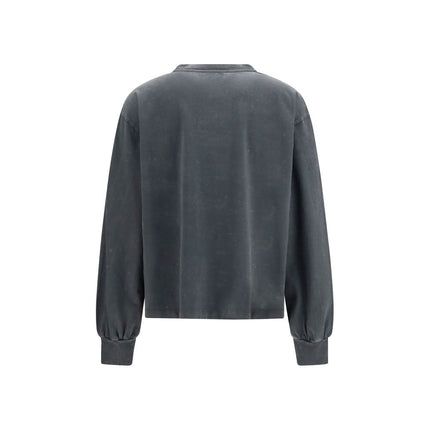 Ganni Gray Cotton Sportswear