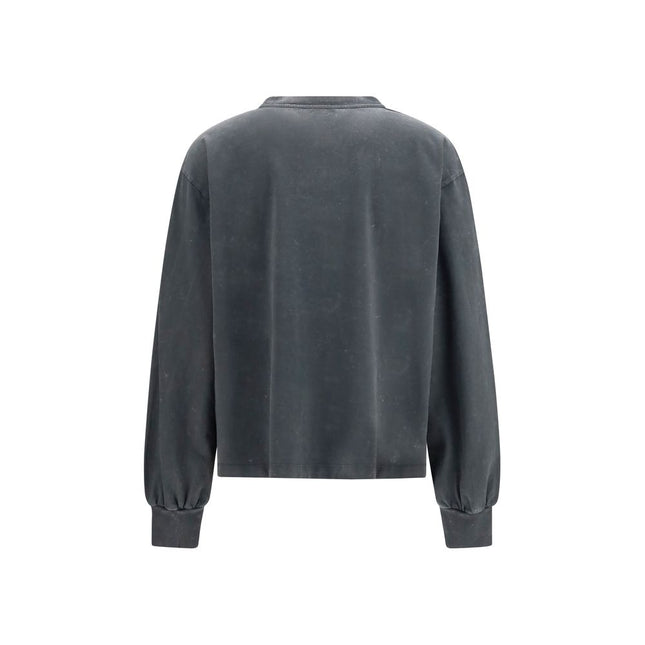 Ganni Gray Cotton Sportswear