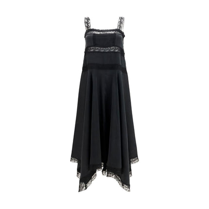Ganni Black Silk Cocktail Dress