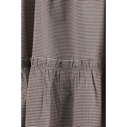 Ganni Brown Cotton Midi Skirt