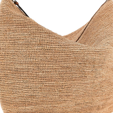 Ibeliv Beige Raffia Shoulder Bag Ibeliv