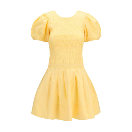 Ganni Bicolor Cotton Casual Dress Ganni