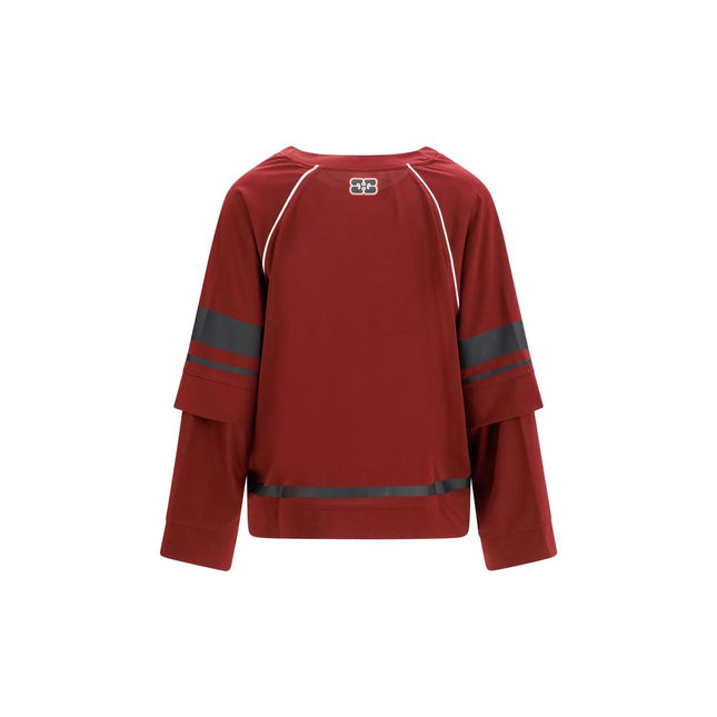Ganni Bordeaux Polyester Sportswear