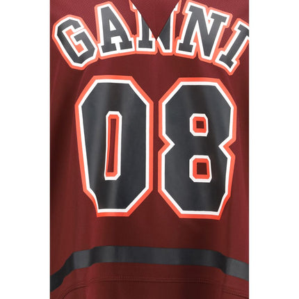 Ganni Bordeaux Polyester Sportswear