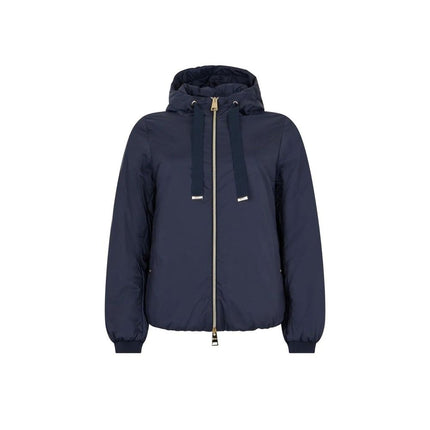 Herno Blue Polyamide Full-Length Jacket Herno