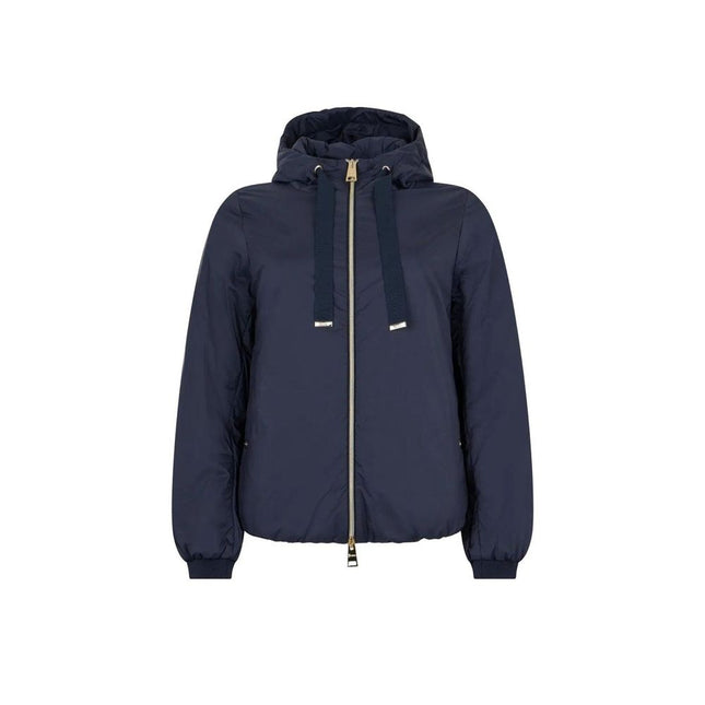 Herno Blue Polyamide Full-Length Jacket Herno