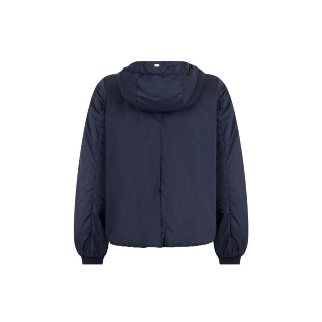 Herno Blue Polyamide Full-Length Jacket Herno