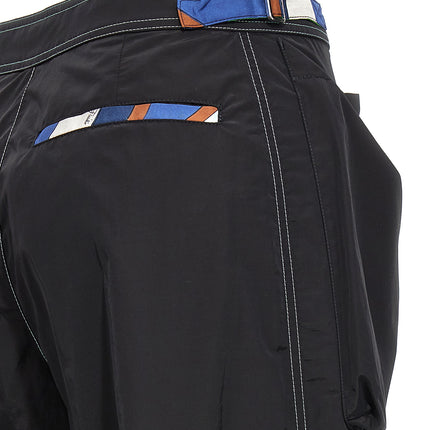 Emilio Pucci Black Polyamide Casual Pants