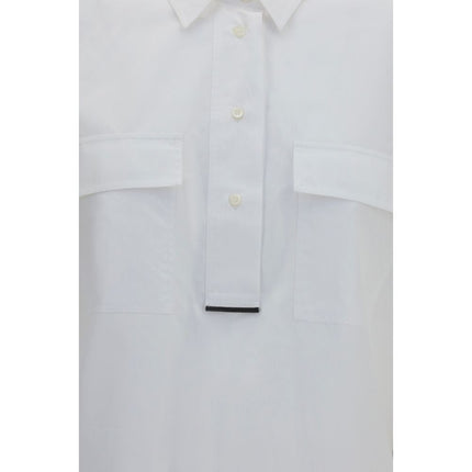 Brunello Cucinelli White Cotton Dress Shirt