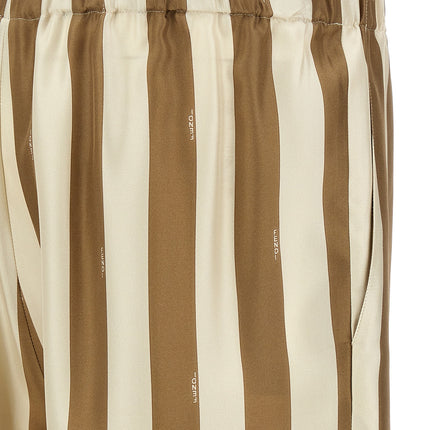 Fendi Beige Silk Bermuda Shorts Fendi