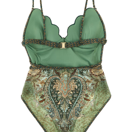 Zimmermann Bicolor Polyamide One-Piece Swimsuit