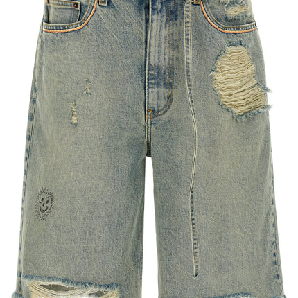 PALY Blue Cotton Bermuda Shorts