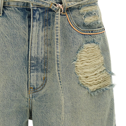PALY Blue Cotton Bermuda Shorts