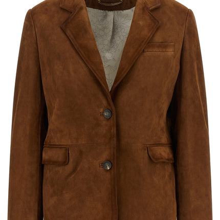 Golden Goose Brown Lamb Leather Leather Jacket
