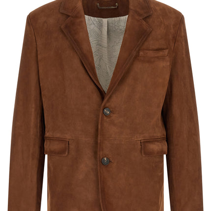 Golden Goose Brown Lamb Leather Leather Jacket