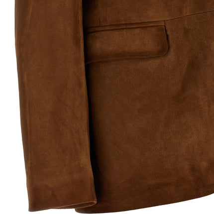 Golden Goose Brown Lamb Leather Leather Jacket