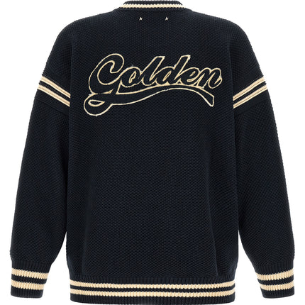 Golden Goose Blue Cotton Cardigan