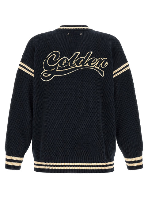 Golden Goose Blue Cotton Cardigan