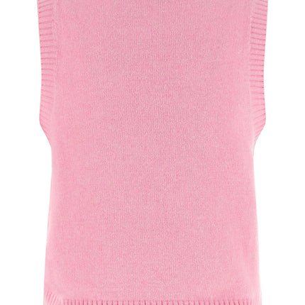 Ganni Multicolor Wool Sleeveles Sweater Ganni