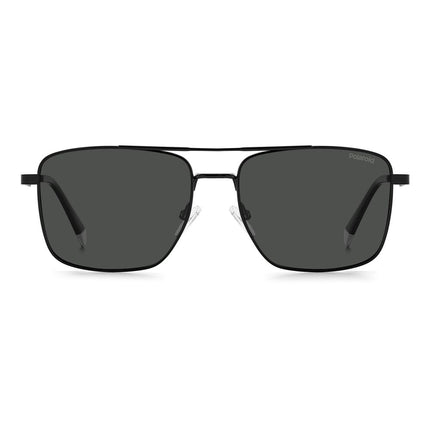 Polaroid Black Metal Sunglasses