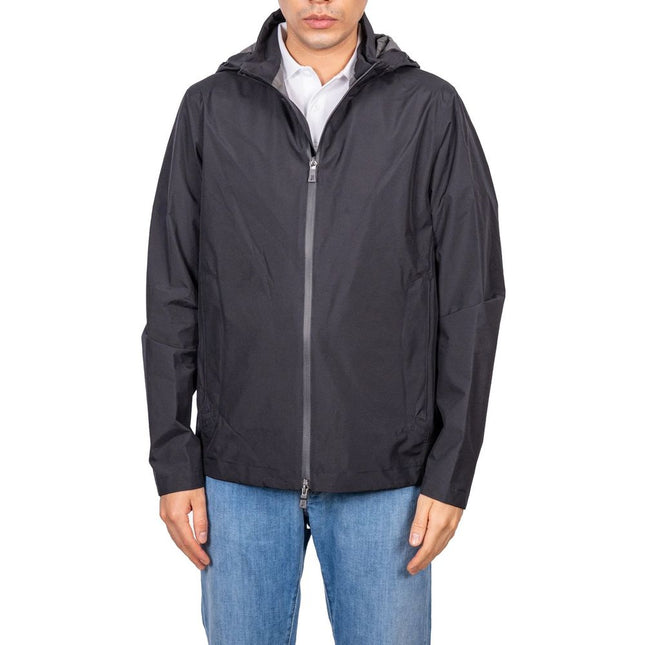 Herno Black Polyester Shell Jacket Herno