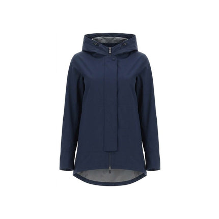 Herno Blue Polyester Shell Jacket