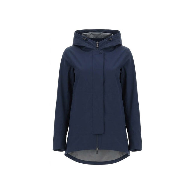Herno Blue Polyester Shell Jacket