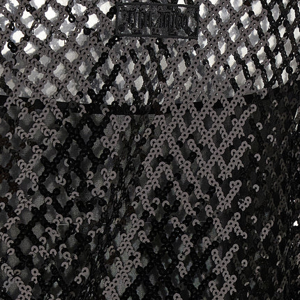 The Attico Black Polyester Short Dress