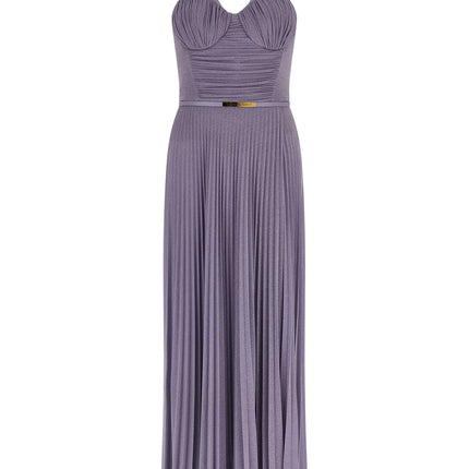 Elisabetta Franchi Purple Viscose Long Dress