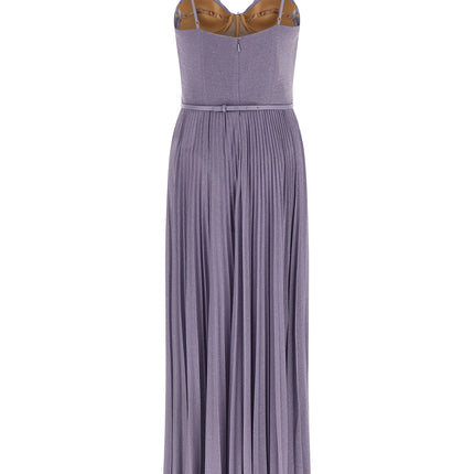 Elisabetta Franchi Purple Viscose Long Dress