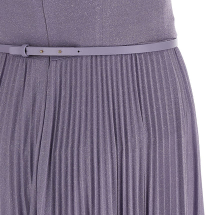 Elisabetta Franchi Purple Viscose Long Dress
