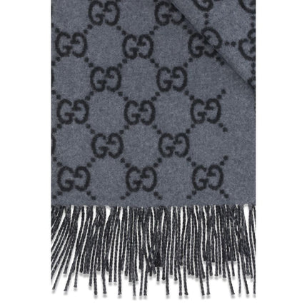 Gucci Blue Cashmere Foulard