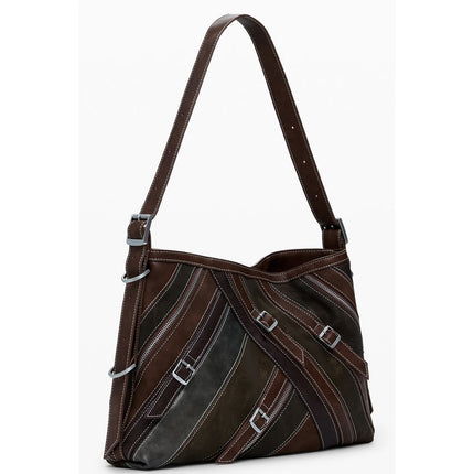 Desigual Marrone Poliuretano Women Handbag