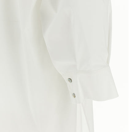 DI.LA3 PARI' White Silk Blouse
