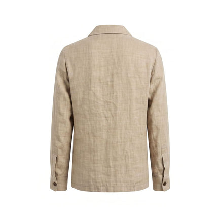 Malo Beige Linen Men Jacket Malo