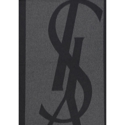 Saint Laurent Gray Silk Scarf