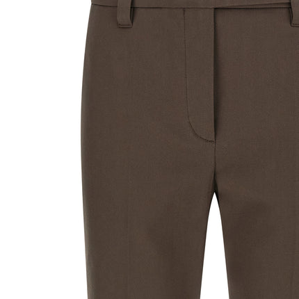 Brunello Cucinelli Brown Cotton Casual Pants