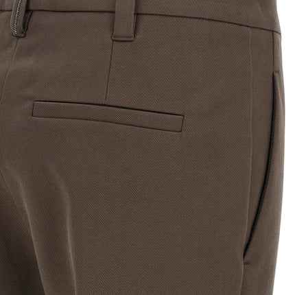 Brunello Cucinelli Brown Cotton Casual Pants