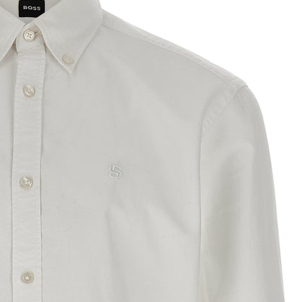 Hugo Boss White Cotton Blouse Hugo Boss