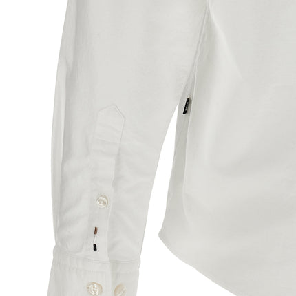 Hugo Boss White Cotton Blouse Hugo Boss