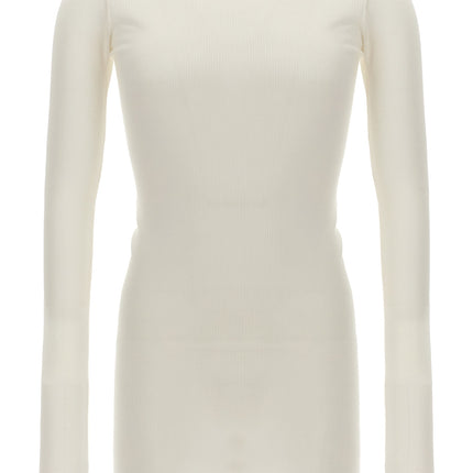 Rick Owens White Viscose T-Shirt