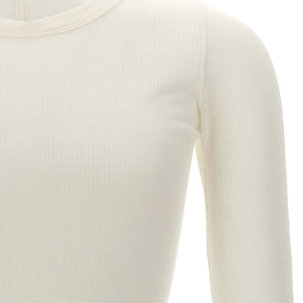Rick Owens White Viscose T-Shirt