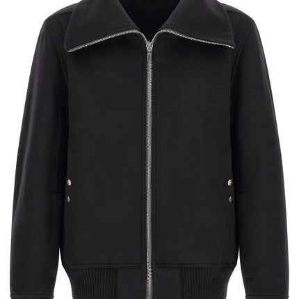 Rick Owens Black Virgin Wool Bomber Rick Owens