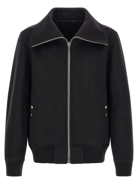 Rick Owens Black Virgin Wool Bomber Rick Owens